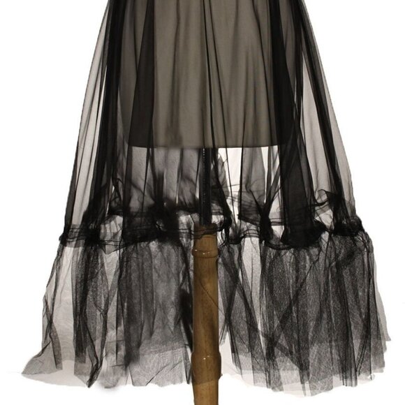 Black and White Check 50s Style Circle Skirt w Crinoline Size L/XL - Hey Viv - Picture 5 of 5